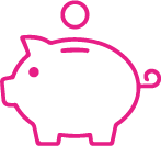 Piggy bank icon